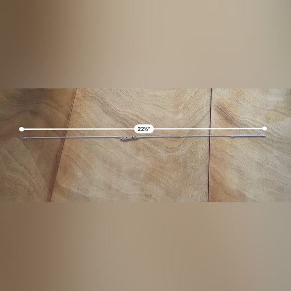 NWT  Stainless Steel “ Love You More “ necklace, 22.5 in total length,adjustable - Picture 5 of 6